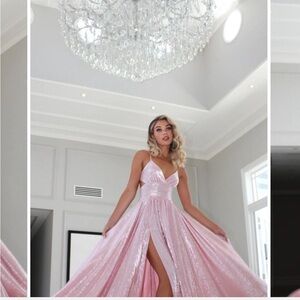 Glamorous Pink Evening Gown